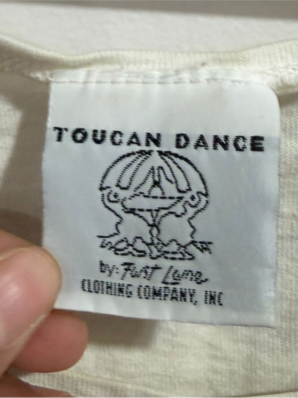 Vintage Toucan Dance Puerto Rico Graphic Crop Tank Top Size L Made in USA - Picture 4 of 5
